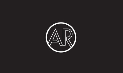 AR, RA , A , R , Abstract Letters Logo Monogram