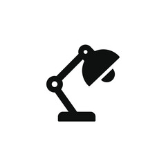Desk lamp icon isolated on transparent background