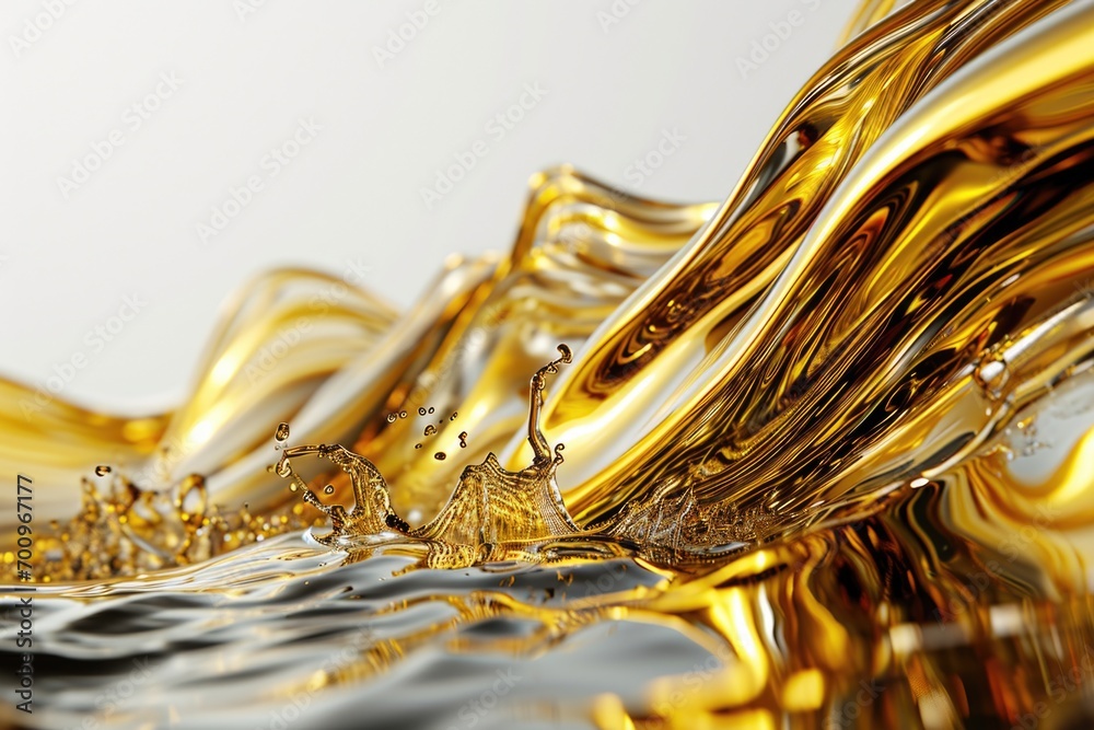Poster a close up view of a liquid wave. perfect for designs related to water, nature, or abstract concepts