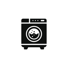 Washing machine icon isolated on transparent background