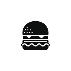Burger icon isolated on transparent background