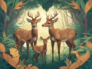 deer in the forest