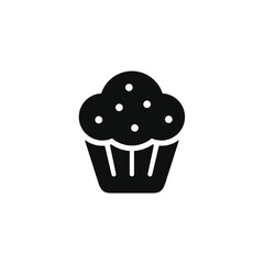 Muffin icon isolated on transparent background