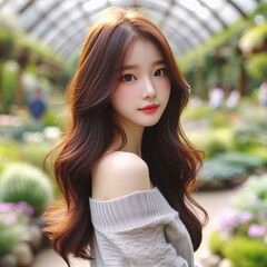 Beauty image of Asian woman(South Korea)