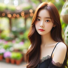 Beauty image of Asian woman(South Korea)