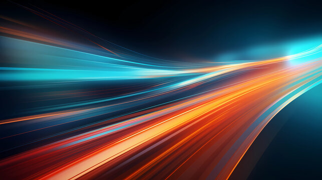blue and white high seed, fibre optics, cable, data transfer, light speed, modern light arc, abstract background