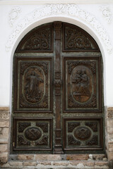 Imaculate Conception monastery door, VCuenca, ecuador