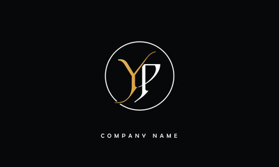 YP, PY, Y, P Abstract Letters Logo Monogram