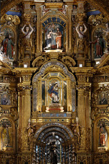 Fototapeta na wymiar Baroque chancel, St Francis's church, Quito, Ecuador