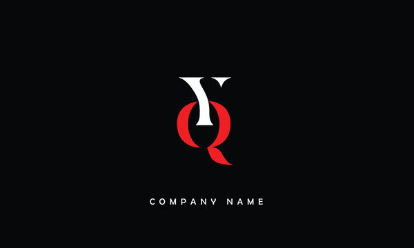 YQ, QY, Y, Q Abstract Letters Logo Monogram