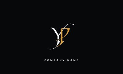 Fototapeta premium YP, PY, Y, P Abstract Letters Logo Monogram