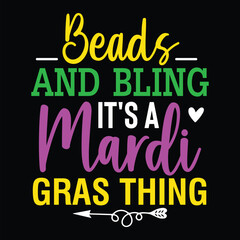 Obraz premium Beads and Bling It's a Mardi Gras Thing