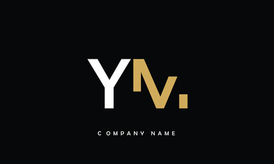 YM, MY, Y, M Abstract Letters Logo Monogram