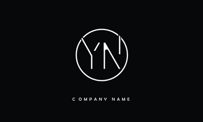 YN, NY, Y, N Abstract Letters Logo Monogram