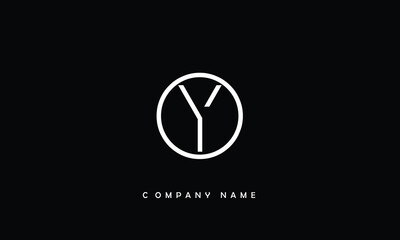 YO, OY, Y, O Abstract Letters Logo Monogram 