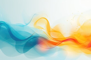 Abstract background with orange and blue waves, GroundsWeek,