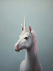 White Unicorn With Pink Mane