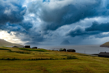 Fototapeta premium Beautiful landscapes in the Faroe Islands