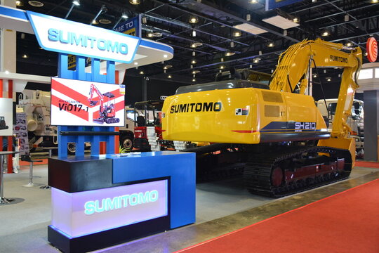 Sumitomo booth at Philconstruct in Pasay, Philippines
