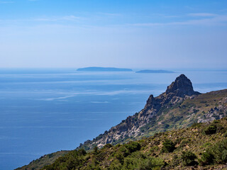 Fototapeta na wymiar Landscape near Kefalos, Kos Island, Dodecanese, Greece