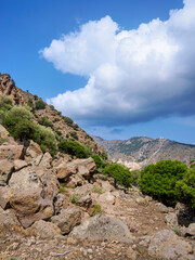 Landscape of Nisyros Island, Dodecanese, Greece