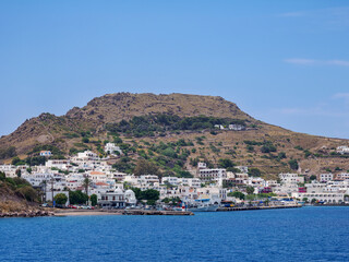 Naklejka premium Port in Skala, Patmos Island, Dodecanese, Greece