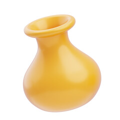 3D Yellow Pottery Model in Various Shapes. Yellow Ceramic Vase 3D Model with Intricate Patterns.
3d illustration, 3d element, 3d rendering. 3d visualization isolated on a transparent background