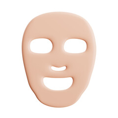 3D Model of a Beauty Face Mask. Beauty Face Mask Design for a Stylish and Effective Skincare Routine.
3d illustration, 3d element, 3d rendering. 3d visualization isolated on a transparent background