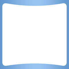blue square frame curve - obrazy, fototapety, plakaty