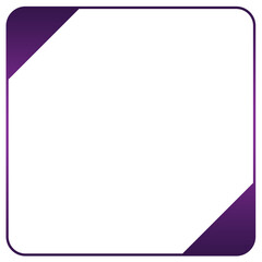 purple square frame corner
