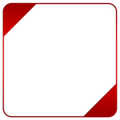 red square frame corner
