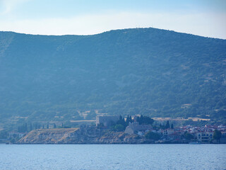 View towards the Pythagoreio, Samos Island, North Aegean, Greece