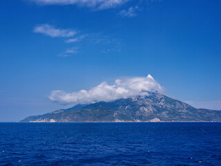 View towards Kallithea, Samos Island, North Aegean, Greece