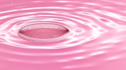 Transparent pink clear water