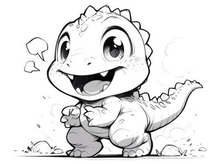 baby dinosaur.Coloring Book, Coloring pages