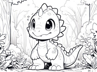 baby dinosaur.Coloring Book, Coloring pages