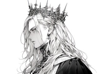 Fototapeta premium elven. Coloring Book, Coloring pages