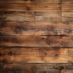 Old wood texture background. Floor surface with natural pattern. Grunge surface. Brown background with natural wood texture. Horizontal wood panel with a dark pattern ideally shaped for interior. - obrazy, fototapety, plakaty