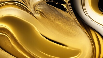 Gold and Yellow waves abstract luxury background