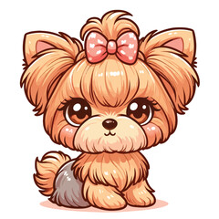 Yorkshire Terrier Puppy Cartoon