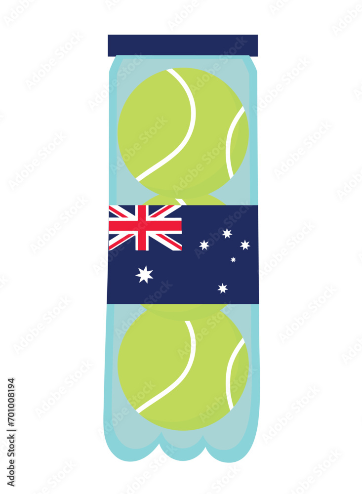 Wall mural australia tennis balls game