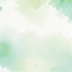 Green Pastel Watercolor Digital Paper Background
