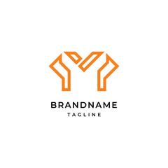 Brand name logo vector design illustration