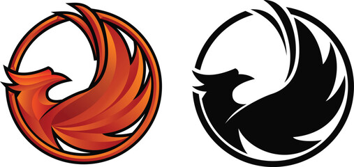 Obraz premium phoenix on fire