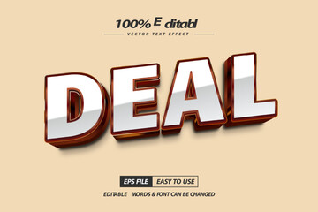 Deal Editable 3d text effect sale and poster text style