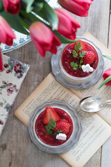 苺のブラマンジェ