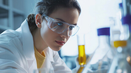 female scientist working in a laboratory