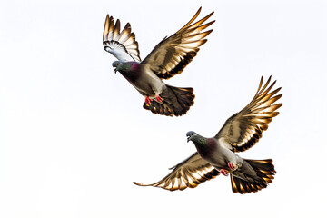 Obraz premium group of pigeons