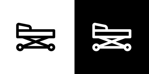 Healthcare icon and medical icon.  Black icon. Black line icon. Logos