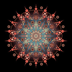 Circular Sacred Mandala Geometric Design